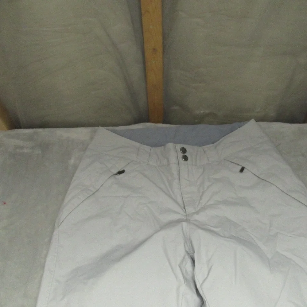 Columbia Snow Pants Mens Medium White Polar Eclipse Insulated‎ Winter Ski 32x32
